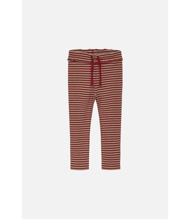 Hust and Claire Lucie Leggings - Biobaumwolle gestreift - teaberry