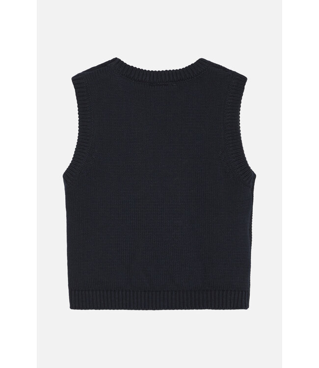 Hust and Claire Perrie Weste /  Pullunder - Biobaumwolle - navy