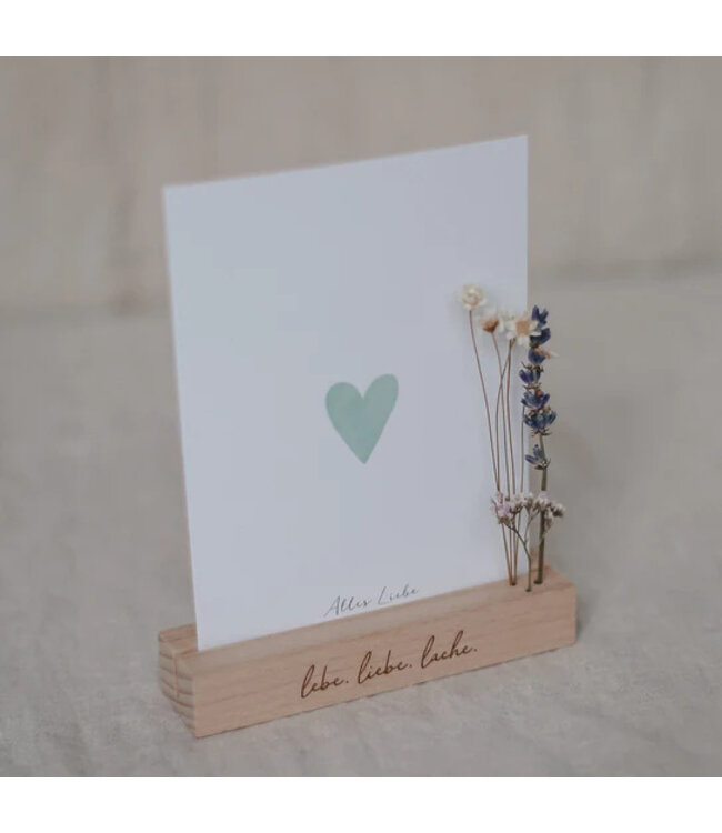 Eulenschnitt Karten-/Blumenhalter 2er Set - Lebe Liebe Lache