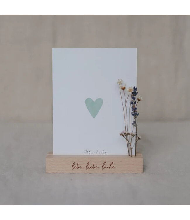 Eulenschnitt Karten-/Blumenhalter 2er Set - Lebe Liebe Lache