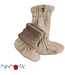 Manymonths Stiefel Baby - Tragestiefel - Woolies Adjustable Winter Booties MaMTec- Merino - nutty granola / coconut shell