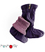 Manymonths Stiefel Baby - Tragestiefel - Woolies Adjustable Winter Booties MaMTec- Merino - plum shell