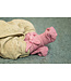 Hirsch Natur Neugeborenensocke - Babysocke - Bio Schurwolle - rosa