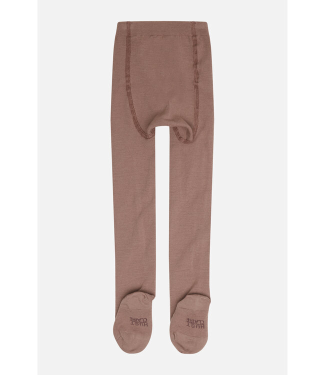 Hust and Claire Strumpfhose Foxie Doubleface Wolle/Bambusviskose burlwood