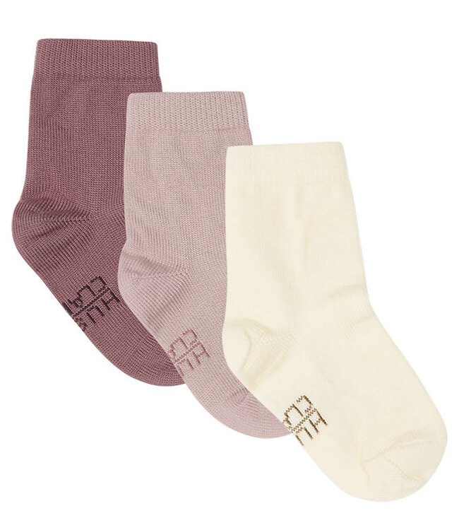 Hust and Claire Socken Foty 3er Pack Doubleface Wolle/Bambus burlwood