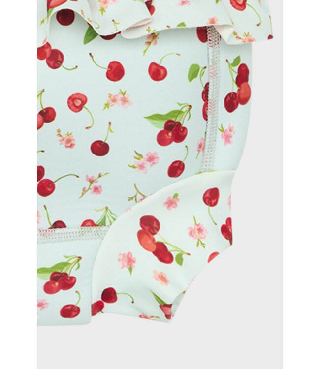 Hust and Claire UV Badewindel Harumi Neopren Kirschen wan blue