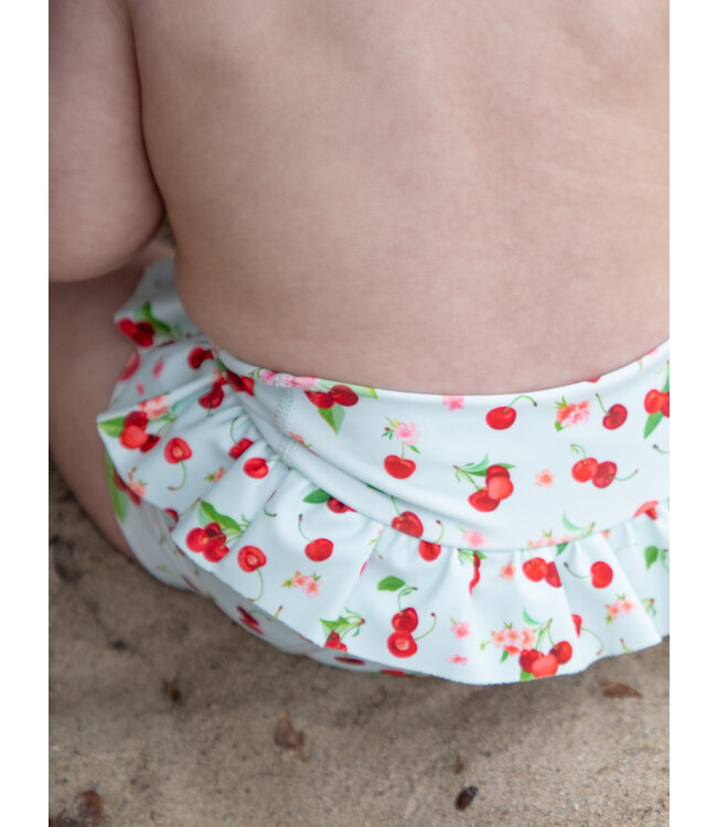 Hust and Claire UV Badewindel Harumi Neopren Kirschen wan blue