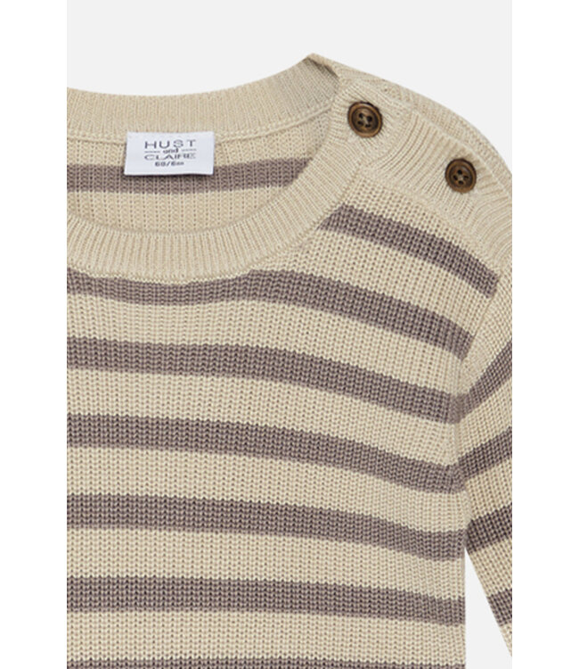 Hust and Claire Pullover Pos Bambusviskose/Baumwolle Mix mocha