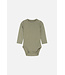 Hust and Claire Buller Body langarm uni Bambusviskose khaki