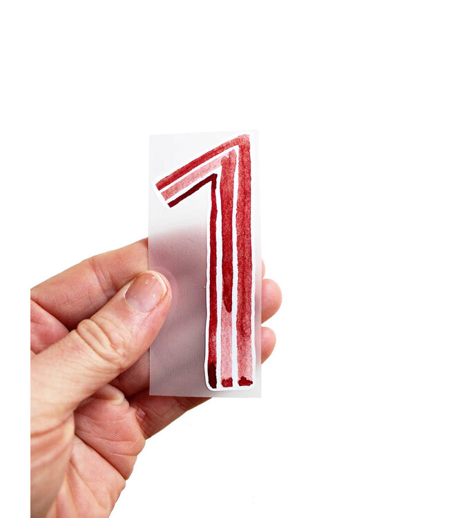 Halfbird  Bügelbild Zahl 1 | Eins