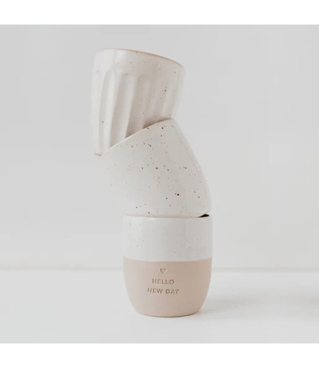 Eulenschnitt Becher Calma Steingut spülmaschinenfest