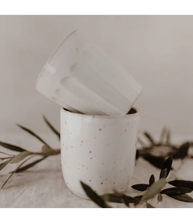 Eulenschnitt Becher Calma Steingut spülmaschinenfest