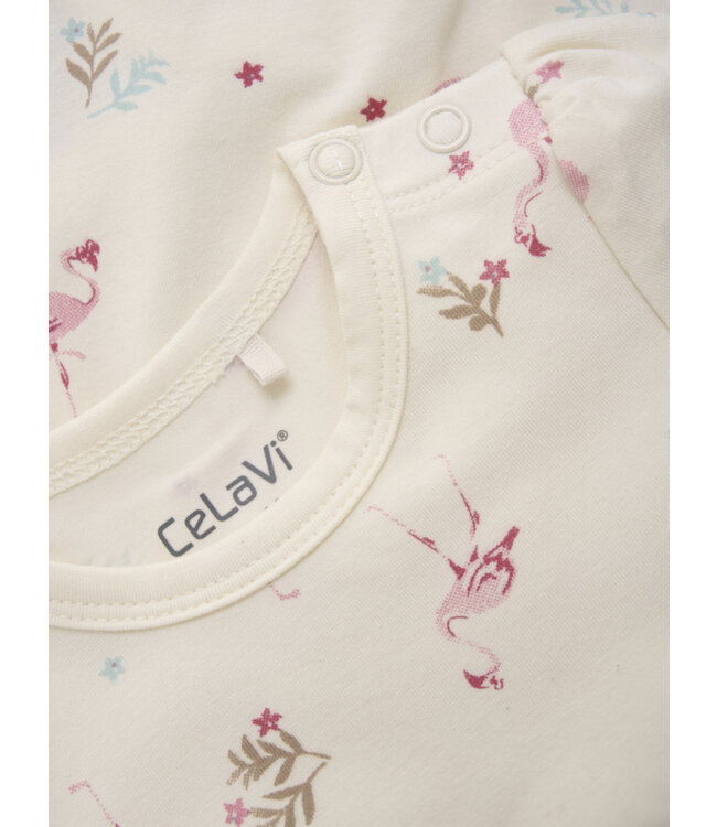 CeLaVi Body kurzarm Flamingo Bambusmix brandied apricot