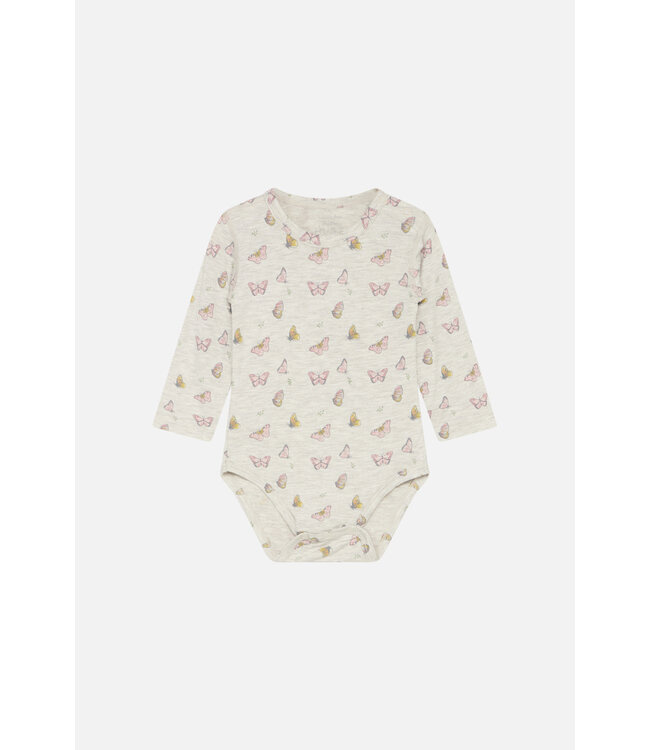 Hust and Claire Buller Body langarm - Schmetterling Bambusviskose shell