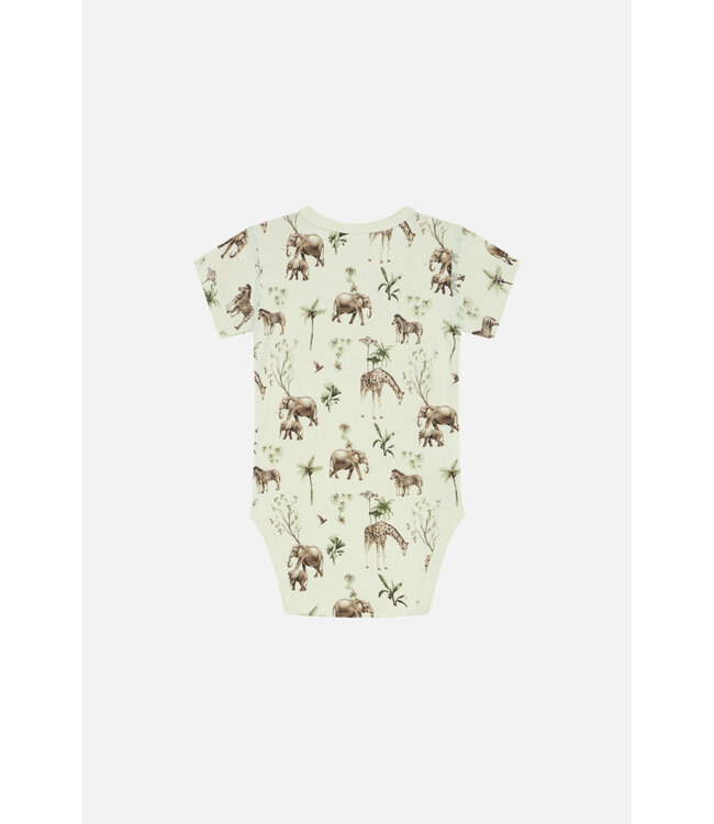 Hust and Claire Bue Body kurzarm - Afrika Bambusviskose green hint