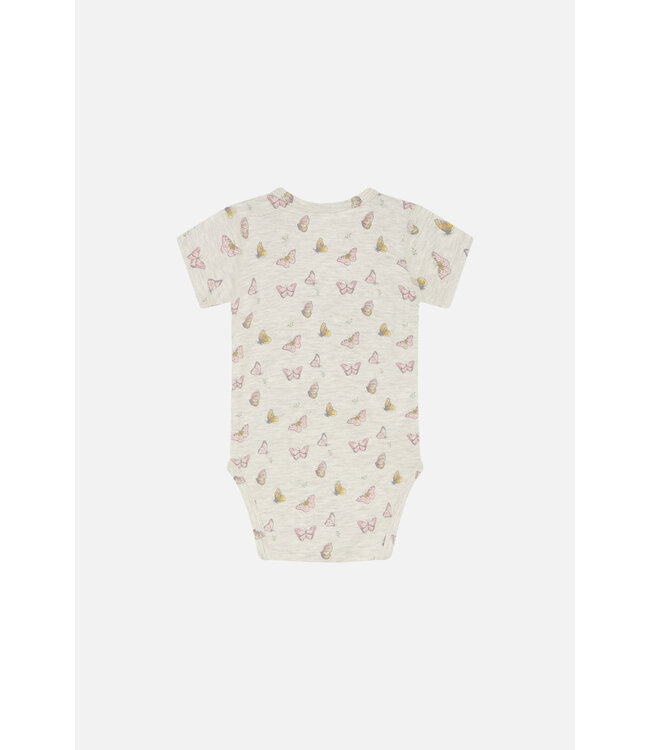 Hust and Claire Bue Body kurzarm Schmetterling Bambusviskose shell