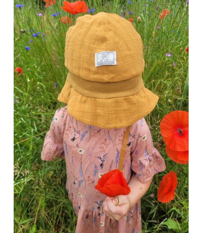 Pick a Pooh Pick a Pooh Sonnenhut Feuerwehr Strick Musselin sunflower