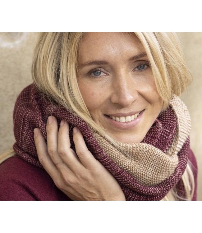 Disana disana Loop Merinowolle orange-cassis