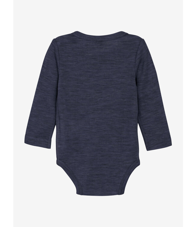 CeLaVi Body langarm Merinowolle naval academy melange
