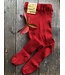 Hirsch Natur Strumpfhose Biobaumwolle rot