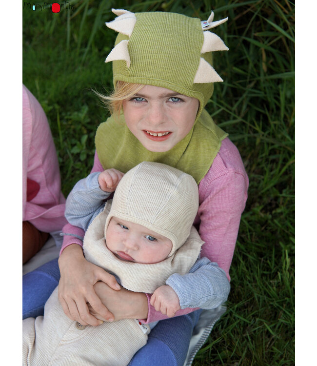 Manymonths Woll-Elefantenmütze - Schlupfmütze  Merino classic blue