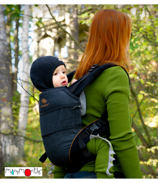 Manymonths Woll-Elefantenmütze - Schlupfmütze  Merino classic blue