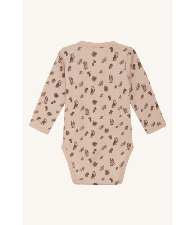 Hust and Claire Body Bo -  Eule -  Merinowolle rose cloud