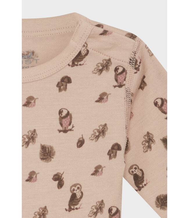 Hust and Claire Body Bo -  Eule -  Merinowolle rose cloud