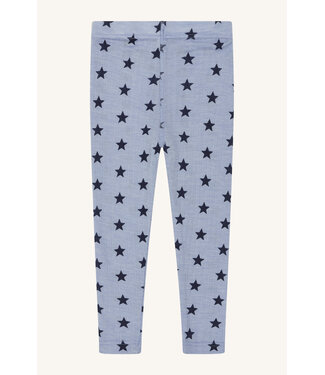 Hust and Claire Leggings Locel Sternen Wolle/Tencel ever blue
