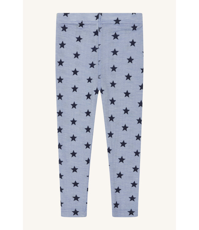 Hust and Claire Leggings Locel Sternen Wolle/Tencel ever blue