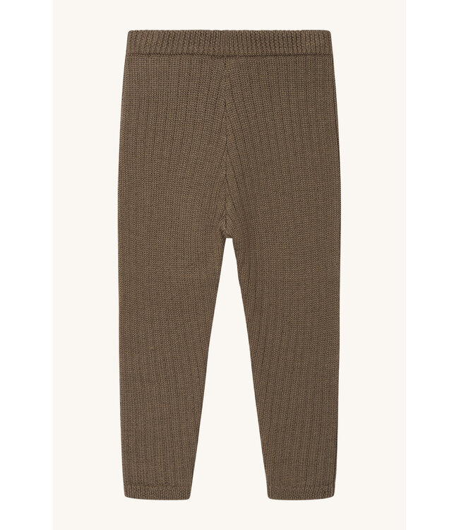 Hust and Claire Strickleggings Lui Merinowolle coffee