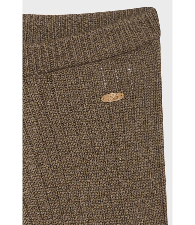 Hust and Claire Strickleggings Lui Merinowolle coffee