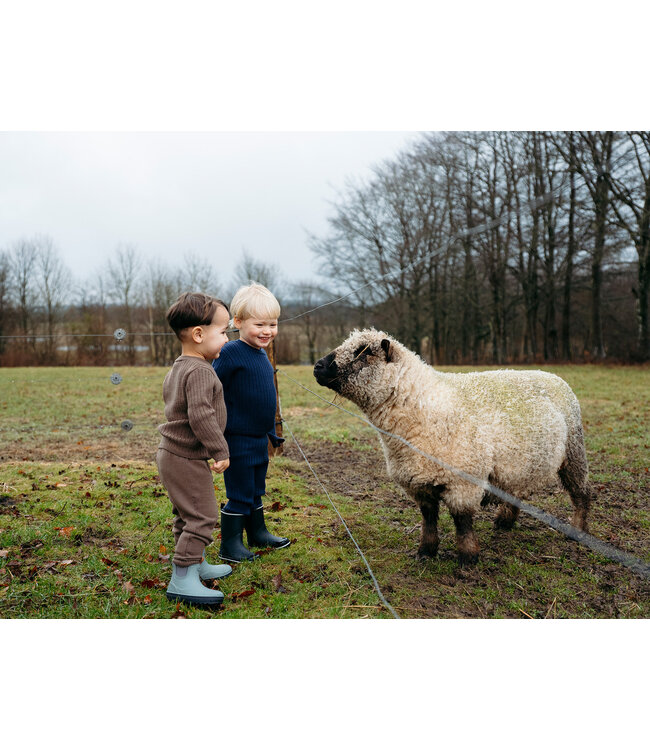 Hust and Claire Strickleggings Lui Merinowolle coffee