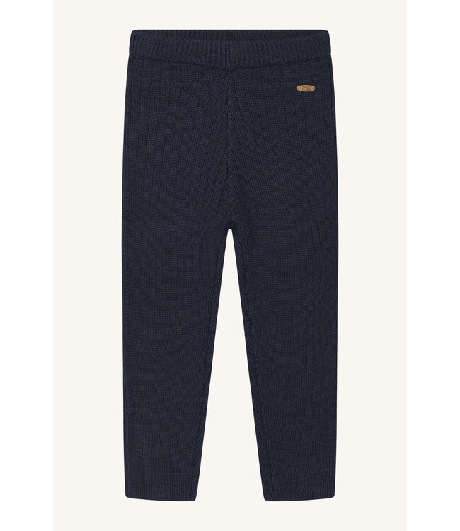 Hust and Claire Strickleggings Lui Merinowolle more navy