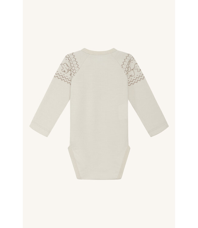 Hust and Claire Body Bosti langarm Merinowolle Elefanten french oak