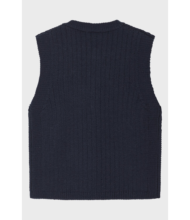 Hust and Claire Weste / Pullunder Edi Merinowolle more navy