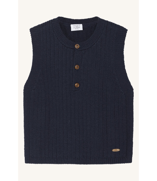Hust and Claire Weste / Pullunder Edi Merinowolle more navy
