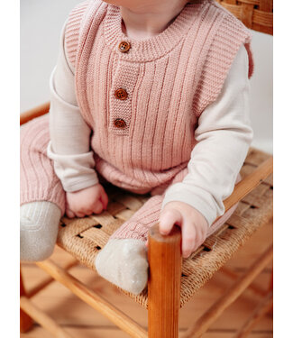 Hust and Claire Weste / Pullunder Edi Merinowolle rose cloud