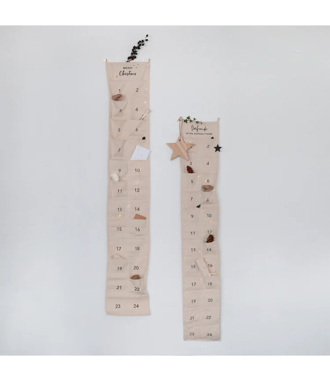 Eulenschnitt Adventskalender Merry Christmas 30 cm