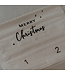 Eulenschnitt Adventskalender Merry Christmas 30 cm