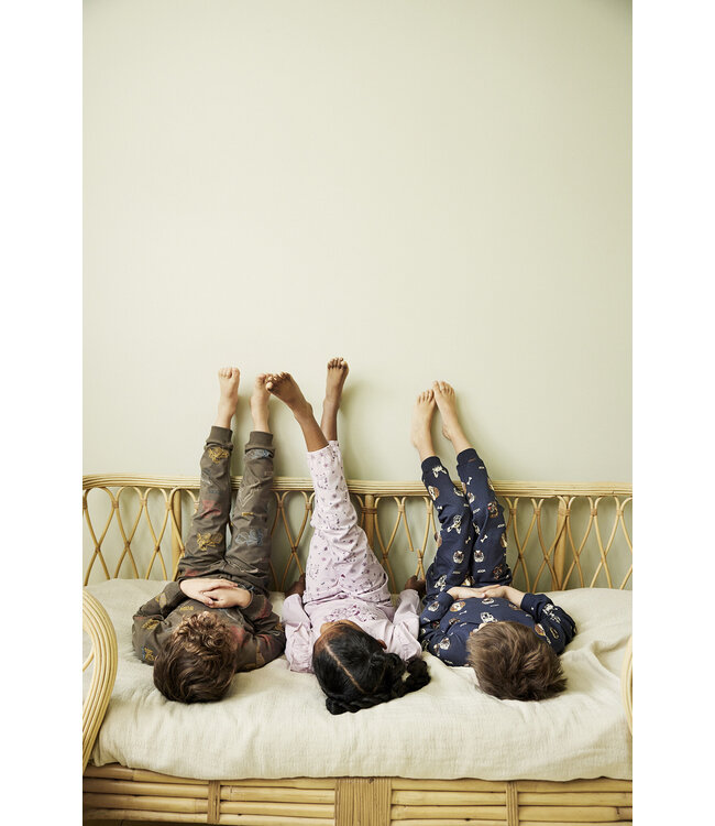 Minymo Pyjamaset Hunde Biobaumwolle parisian night