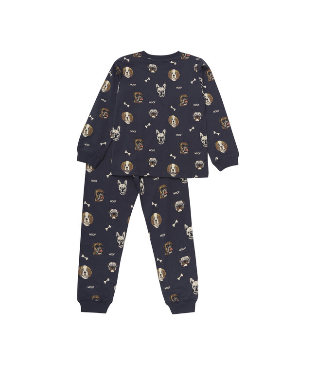 Minymo Pyjamaset Hunde Biobaumwolle parisian night