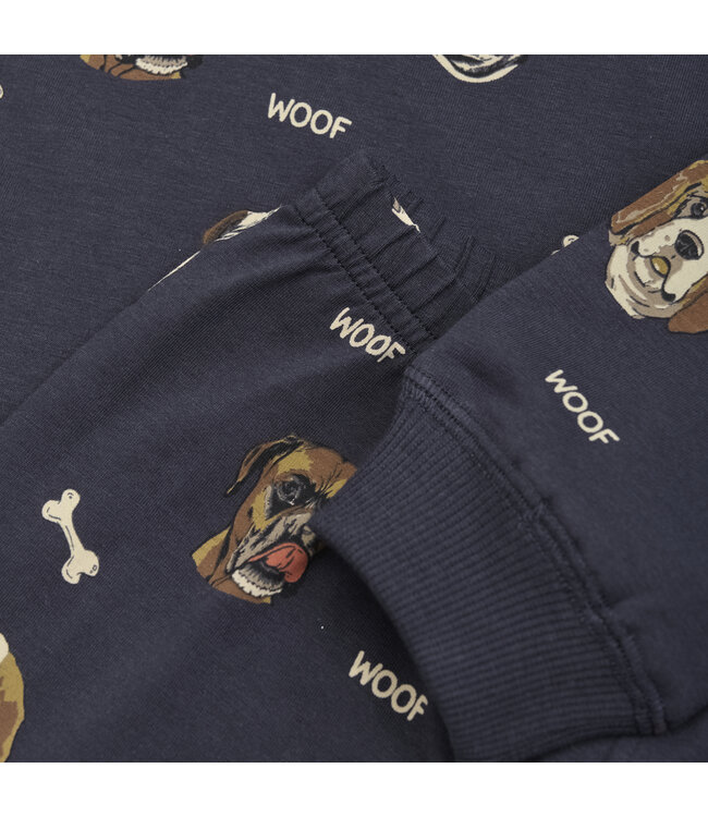 Minymo Pyjamaset Hunde Biobaumwolle parisian night