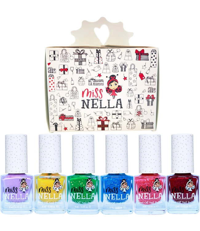 Miss Nella Nagellacke „Christmas Glitter“ 6 Stück