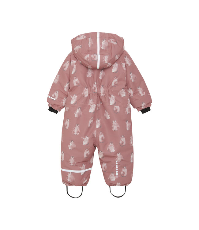 Minymo Schneeanzug Pinguin dusty rose