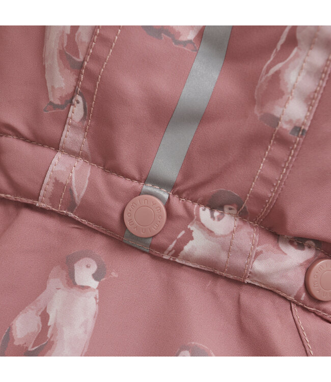 Minymo Schneeanzug Pinguin dusty rose