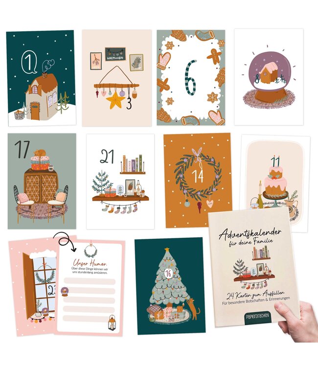 Papierdrachen Karten Adventskalender – für die ganze Familie