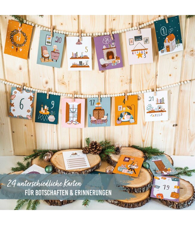 Papierdrachen Karten Adventskalender – für die ganze Familie