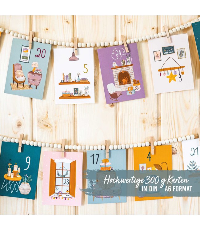 Papierdrachen Karten Adventskalender – für die ganze Familie