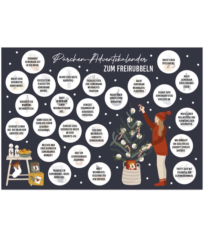 Papierdrachen  Adventskalender zum Freirubbeln – Aufgaben zu Zweit